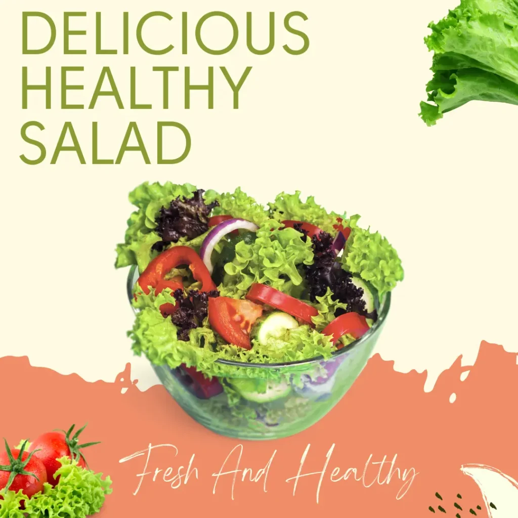 Green Fresh And Healthy Delicious Salad