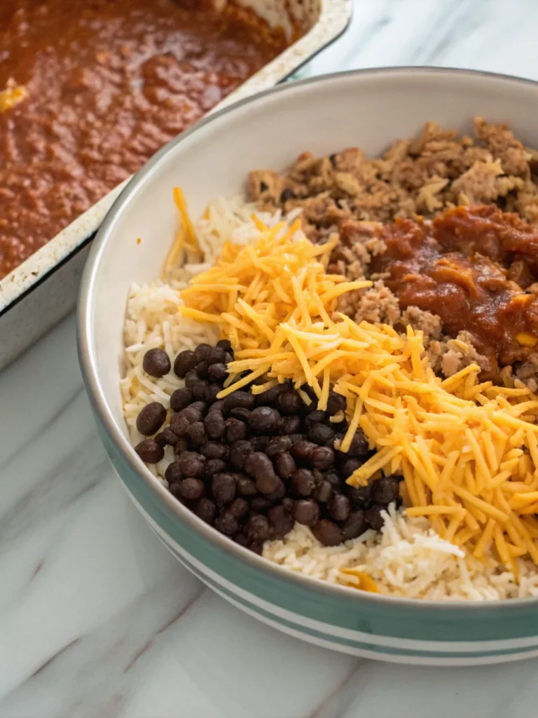 How to Make Cheesy Baked Burrito Rice in 30 Minutes 5 How to Make Cheesy Baked Burrito Rice in 30 Minutes
