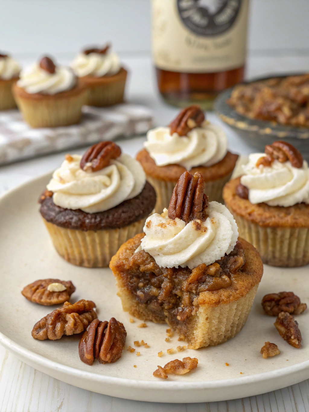 Craving a twist on classic desserts? Whip up boozy pecan pie cupcakes—perfect for holiday parties! Our easy recipe adds whiskey warmth & pecan crunch. Try the recipe now!